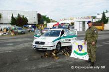 Prezentcia Vojenskej polcie na vstave v Nitre